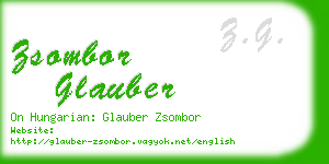 zsombor glauber business card